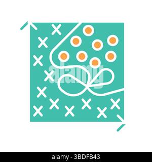 Symbol für überproportionale Farbanpassung für digitale und gedruckte Projekte. Minimale bereinigte Symbole für Apps und Websites. Moderne, einfache Symbole für UI UX und Branding Stock Vektor