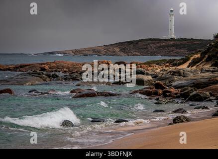 15. März 20250 Sturm Nähert Sich Cape Leeuwin Lighthouse 4 Stockfoto