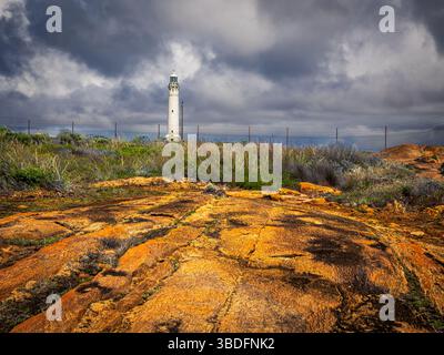 15. März 20250 Sturm Nähert Sich Dem Cape Leeuwin Lighthouse 5 Stockfoto