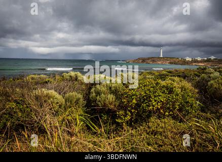 15. März 20250 Sturm Nähert Sich Cape Leeuwin Lighthouse 2 Stockfoto