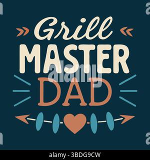 Herzliche und bedeutungsvolle Karten- und Wandmalerei-Paket zum Vatertag mit Botschaften der Liebe, Wertschätzung und Dankbarkeit von Kindern, Sohn und Tochter Stock Vektor