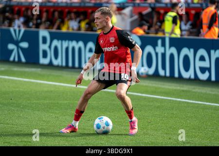 Leverkusen, Deutschland, 11. Mai 2025, Bundesliga, Bayer 04 Leverkusen vs Borussia Dortmund am 11. Mai 2025, BayArena, Leverkusen, Deutschland, Florian Wir Stockfoto