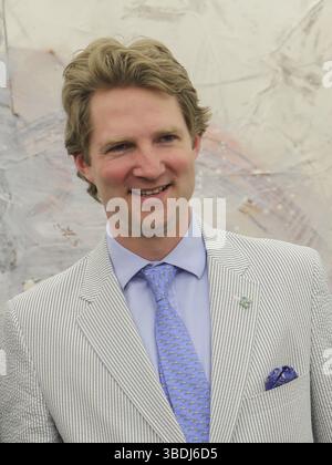 Felix von Nathusius in der Landeshauptstadt Magdeburg beim Empfang zum 110-jährigen Jubiläum des Magdeburger Rennvereins mit Magdeburgs Lord Mayo Stockfoto