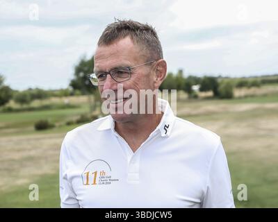 Cheftrainer Ralf Rangnick RB Leipzig beim 11. GRK Golf Charity Masters Leipzig 2018 Stockfoto