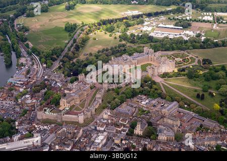 Luftaufnahme von Windsor Castle Stockfoto