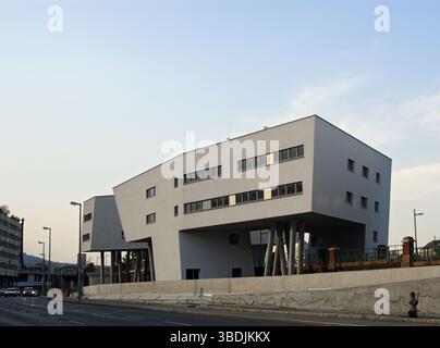 Haus der Architektin Zaha Hadid, Spittelauer Laende, Wien, Österreich, Europa Stockfoto