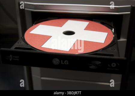 Schweizer Bankdaten Stockfoto