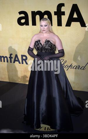 CAP D'ANTIBES, FRANKREICH - 22. MAI: Hayley Hasselhoff nimmt am 22. MAI 2025 an der amfAR Gala Cannes 2025 Teil, die Chopard im Hotel du Cap-Eden-Roc in Cap d'Antibes, Frankreich, präsentierte. Stockfoto