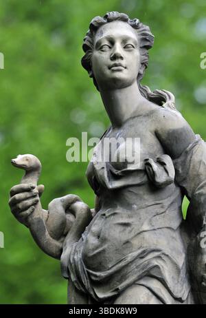 Statue im Sächsischen Garten in Warschau Stockfoto