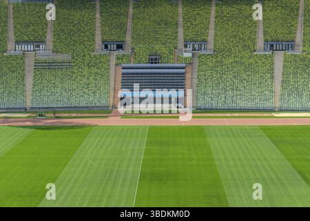 Deutschland - 17. September 2020: Blick auf das Stadion der Olympischen Spiele 1972 in München Stockfoto