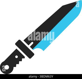 Vektorabbildung eines Machete-Messers Stock Vektor