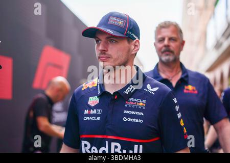 Monte Carlo, Monaco. Mai 2025. Max Verstappenwährend des Formel-1-TAGS Heuer Grand Prix de, Monaco. , . FIA Formel-1-Weltmeisterschaft, 23-25. Mai 2025 auf dem Circuit de Monaco in Monte-Carlo, Monaco. Quelle: Luca Rossini/E-Mage/Alamy Live News Stockfoto