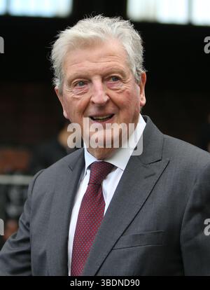 Craven Cottage, London am Sonntag, den 25. Mai 2025. London, Großbritannien. Mai 2025. Der ehemalige England-Manager Roy Hodgson während des Premier League-Spiels zwischen Fulham und Manchester City im Craven Cottage, London am Sonntag, den 25. Mai 2025. (Foto: Michael Driver | MI News) Credit: MI News & Sport /Alamy Live News Stockfoto