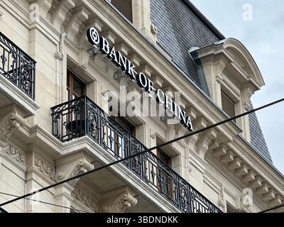 Genf, Schweiz - 14. Januar 2023: Bank of China in Genf. Die Bank of China ist eine der vier größten staatseigenen Geschäftsbanken in China. Stockfoto