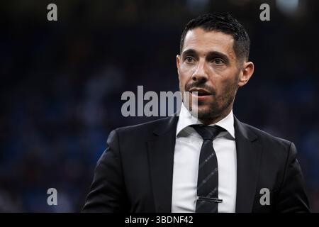 Mailand, Italien. Mai 2025. Geoffrey Moncada sieht sich vor dem Fußballspiel der Serie A zwischen dem AC Milan und dem AC Monza an. Quelle: Nicolò Campo/Alamy Live News Stockfoto