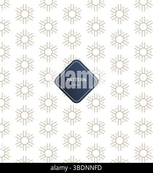 Abstraktes Blumen- und Blattmuster Stock Vektor