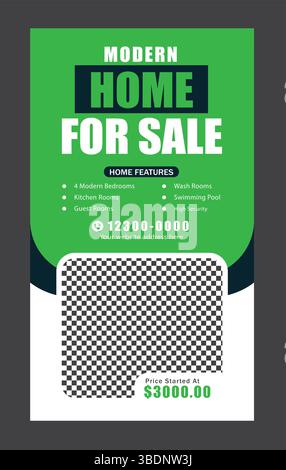 Real Estate instagram Story Stock Vektor