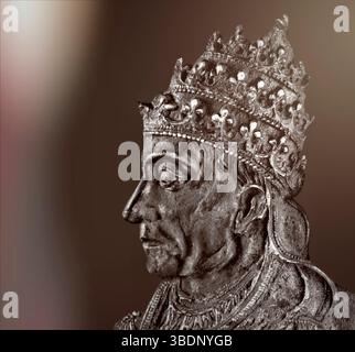 Papst Alexander VII., Alessandro VII., Alexandre VII., Alejandro VII., geb. Fabio Chigi, 1599–1667, Herrscher der päpstlichen Staaten von 1655 bis zu seinem Tod 1667, digital bearbeitet Stockfoto