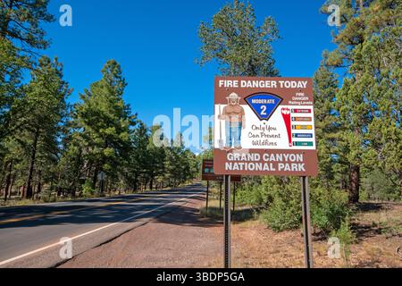 Rauchbärenschild, Grand Canyon National Park, Arizona, USA Stockfoto