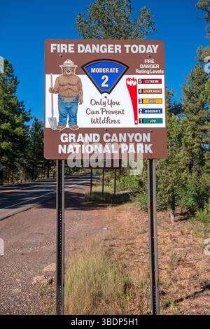 Rauchbärenschild, Grand Canyon National Park, Arizona, USA Stockfoto