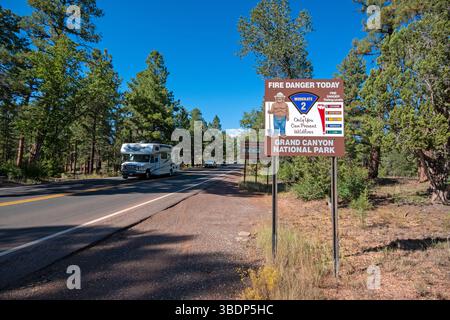 Rauchbärenschild, Grand Canyon National Park, Arizona, USA Stockfoto