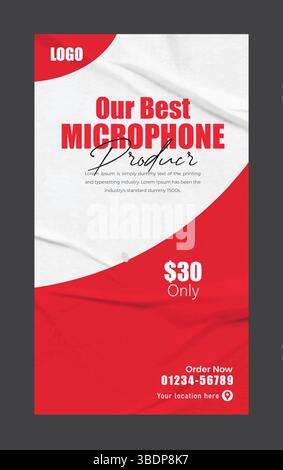 Produkt instagram Story Design Stock Vektor