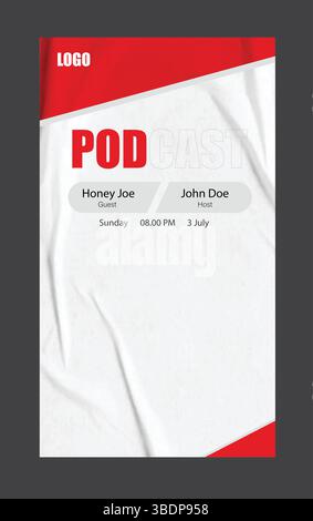 Produkt instagram Story Design Stock Vektor