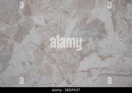 Marmortextur Hintergrund, Marmorplatte, die Textur von Kalkstein. Nahaufnahme Oberfläche Grunge Stein Textur, Luxus Beige Beton Stein Tisch Tisch Tisch. Ma Stockfoto
