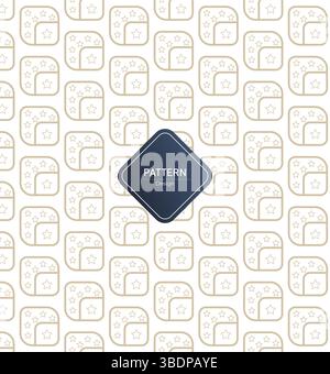 Geometrischer Hintergrund mit quadratischem Muster - abstraktes grafisches Design Stock Vektor