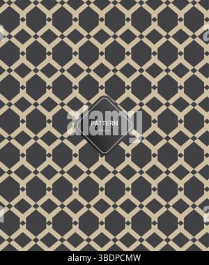 Nahtloses Geometrisches Luxusmuster Stock Vektor