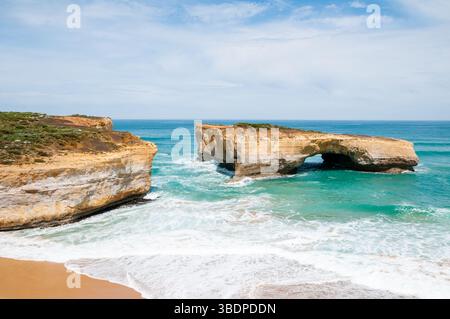Die London Bridge Felsformation, Great Ocean Road, Australien Stockfoto