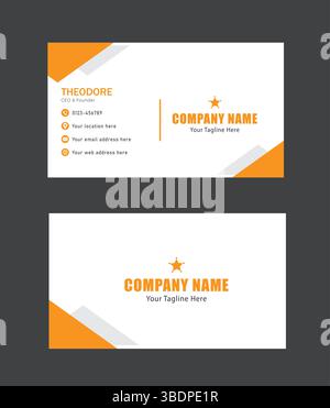 Moderne Professional Business Card Design Stock Vektor