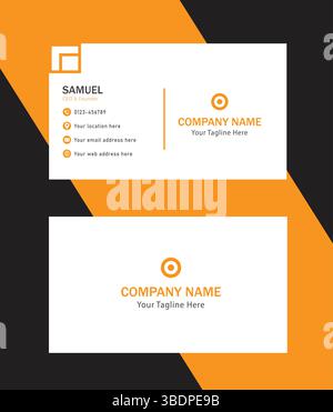 Moderne Professional Business Card Design Stock Vektor