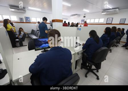 Gandu, bahia, brasilien - 4. Mai 2025: SAC Service Point - Citizen Service Center in der Stadt Gandu. Stockfoto