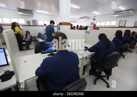 Gandu, bahia, brasilien - 4. Mai 2025: SAC Service Point - Citizen Service Center in der Stadt Gandu. Stockfoto