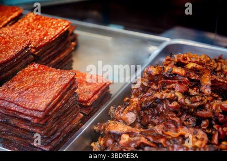 BBQ Schweinefleisch für Street Food Stockfoto