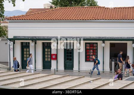 Metrostation Thissio, Athen, Griechenland Stockfoto