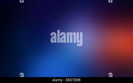 Abstrakter Farbverlauf von Blau und Rot. Dunkelblau orange rot körnige Textur Hintergrund abstrakter lebendiger abstrakter abstrakter abstrakter Farbhintergrund. Verlaufsübergang. Stockfoto