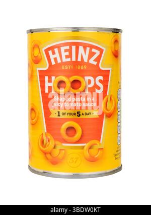 Heinz Dose Spaghetti Creolen in saftiger Tomatensauce mit Eisen und Vitamin D in einer 400 g Dose Stockfoto