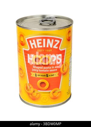 Heinz Dose Spaghetti Creolen in saftiger Tomatensauce mit Eisen und Vitamin D in einer 400 g Dose Stockfoto