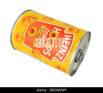 Heinz Dose Spaghetti Creolen in saftiger Tomatensauce mit Eisen und Vitamin D in einer 400 g Dose Stockfoto