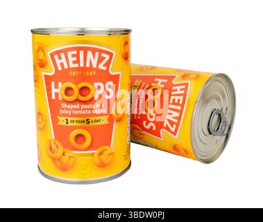 Heinz Dose Spaghetti Creolen in saftiger Tomatensauce mit Eisen und Vitamin D in einer 400 g Dose Stockfoto