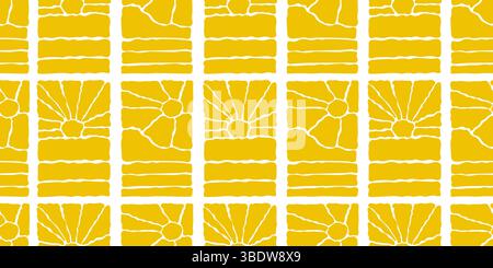 Nahtloses Sonnenmuster Stock Vektor