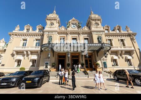 Blick auf die Fassade des Casino de Monte-Carlo Monaco Stockfoto