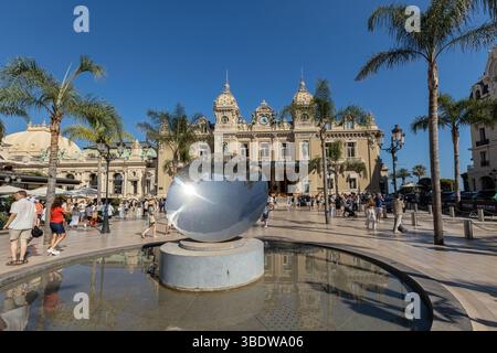 Blick auf die Fassade des Casino de Monte-Carlo Monaco Stockfoto