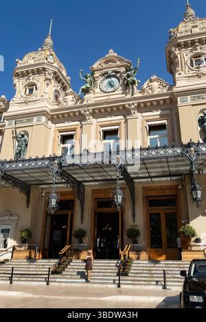 Blick auf die Fassade des Casino de Monte-Carlo Monaco Stockfoto