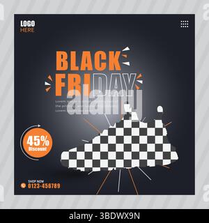 Schuhe Post in sozialen Medien Stock Vektor