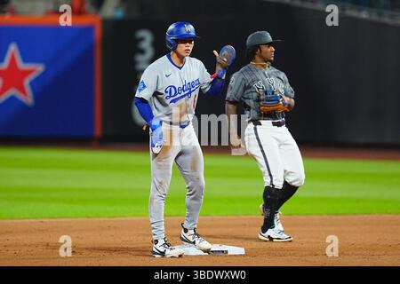 New York, USA. Mai 2025. Hyeseong Kim, (Dodgers), 24. Mai 2025: Baseball: MLB Regular Season Game zwischen New York Mets und Los Angeles Dodgers im Citi Field in New York, USA. Creative 2/AFLO/Alamy Live News Stockfoto