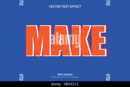 Goldener Texteffekt Stock Vektor