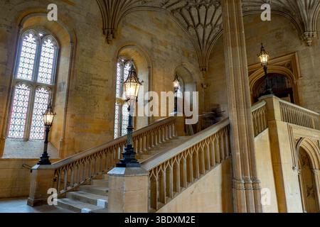 Oxford, England - 27. März 2022: Christ Church Treircase Stockfoto